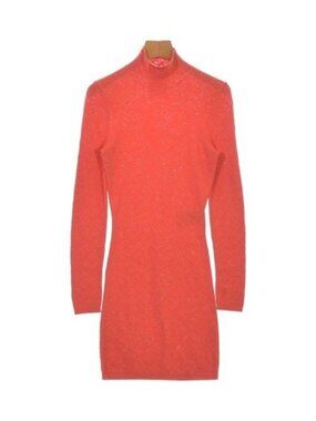 open lace back dress Fendi Orange Ruffle Details Midi Dress – Boutique LUC.S